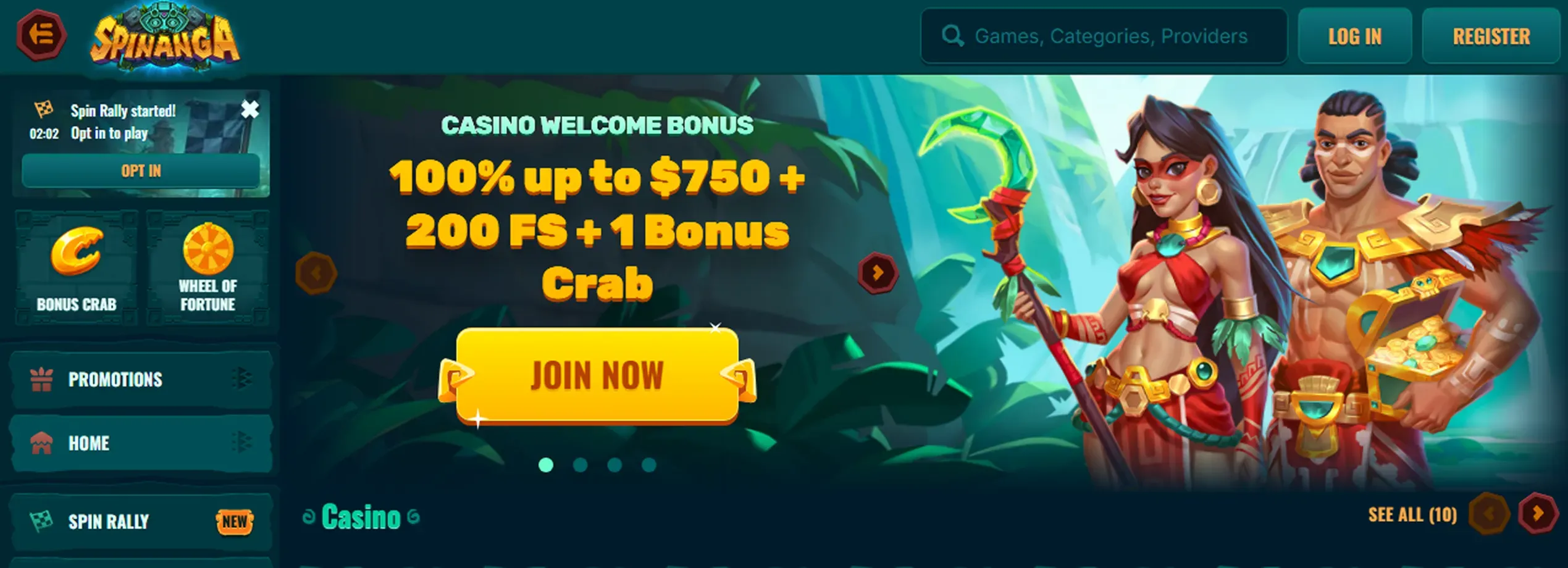 Προβολή της διασκευαστικής εφαρμογής Spinanga σε smartphone